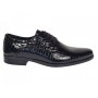Pantofi barbati de gala - eleganti din piele naturala croco lac Ciucaleti Lorenzo 819
